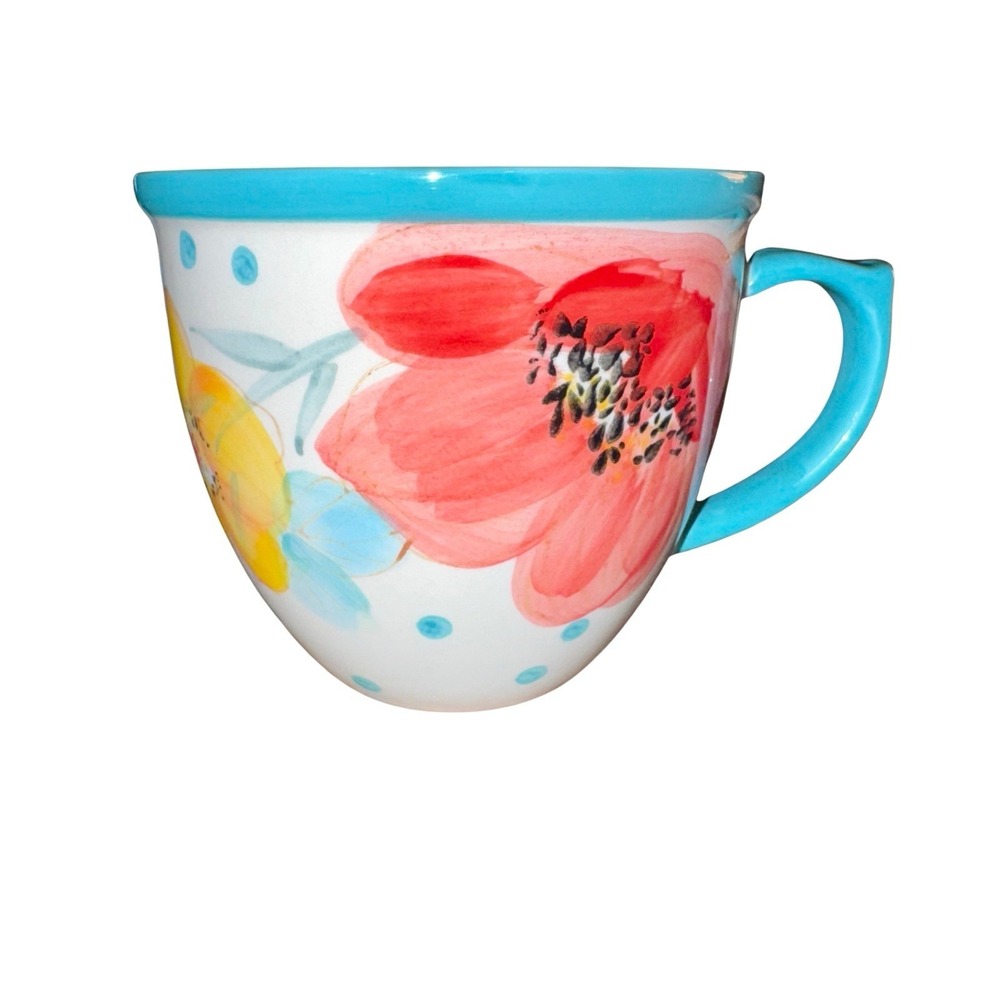 Pioneer Woman Coffee Mug 16 oz Vintage Bloom‎ Floral Pattern